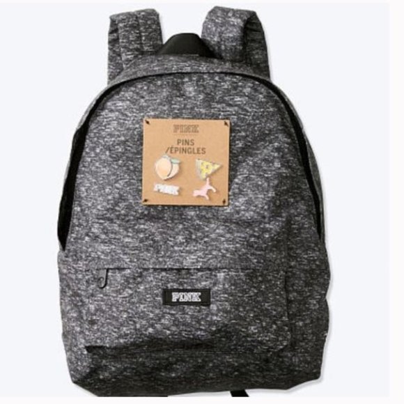 PINK Mini Backpack with Pins